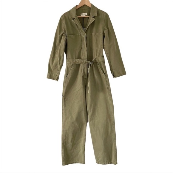 Nili Lotan Marie Jumpsuit in Uniform Green - Picture 4 of 15